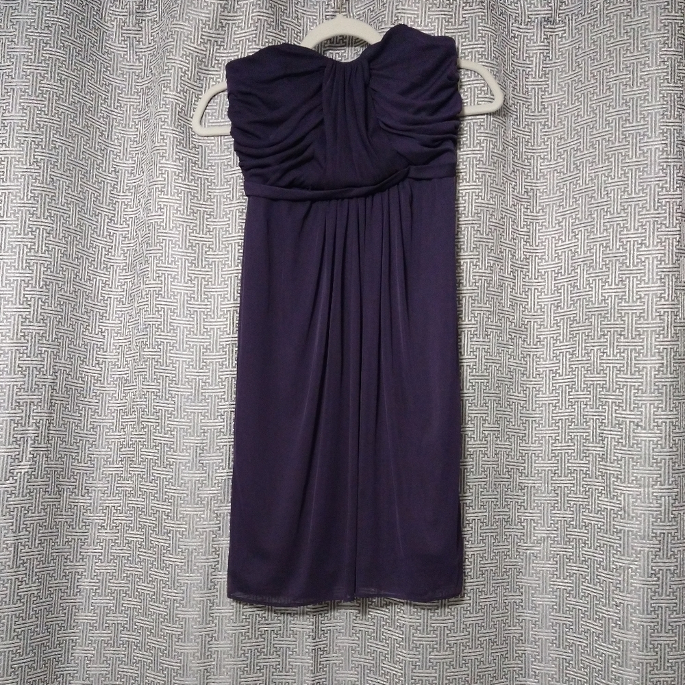 David's Bridal Bridesmaid Strapless Dress